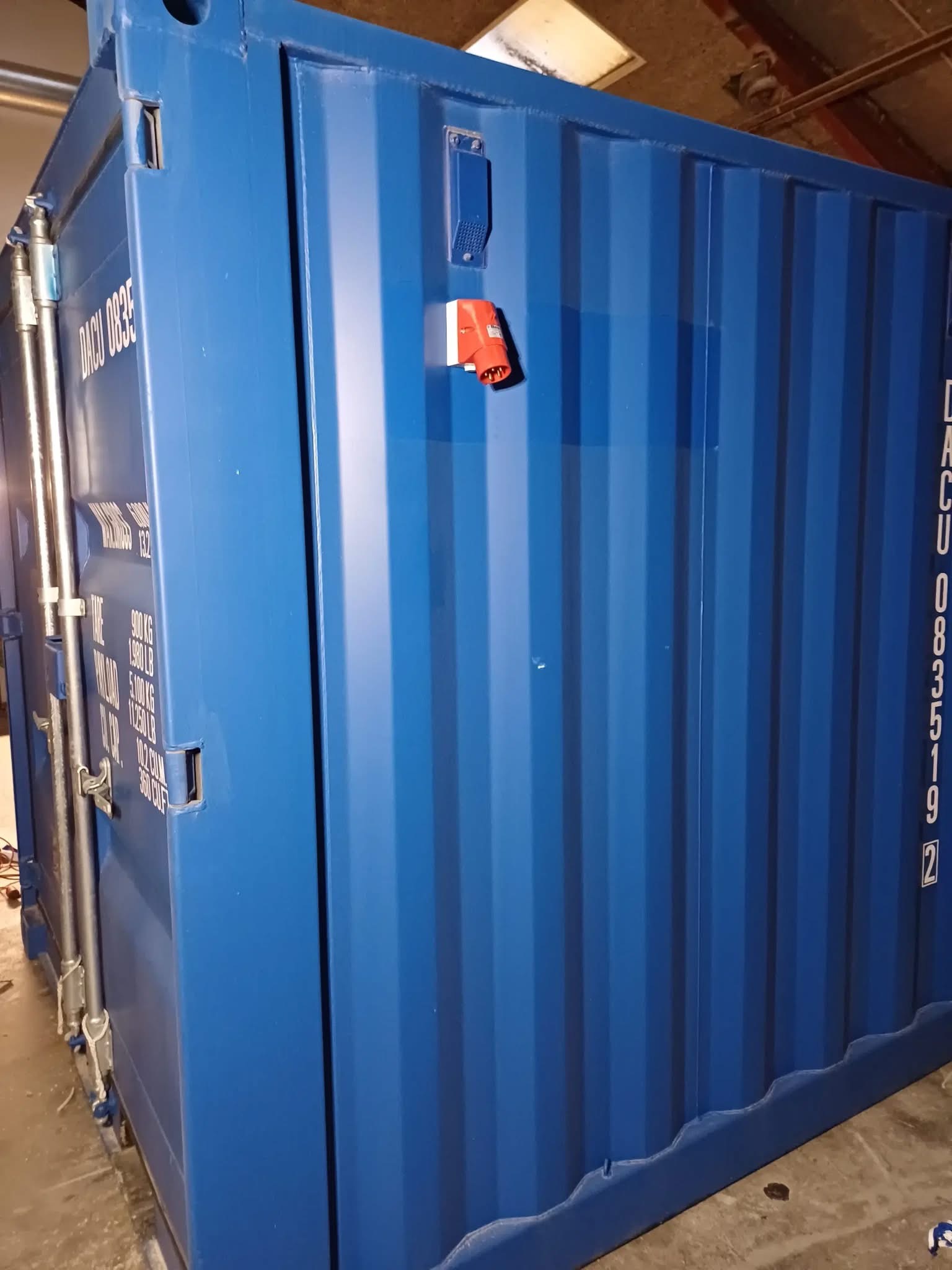 8 fots isolerad container sidavisning prise