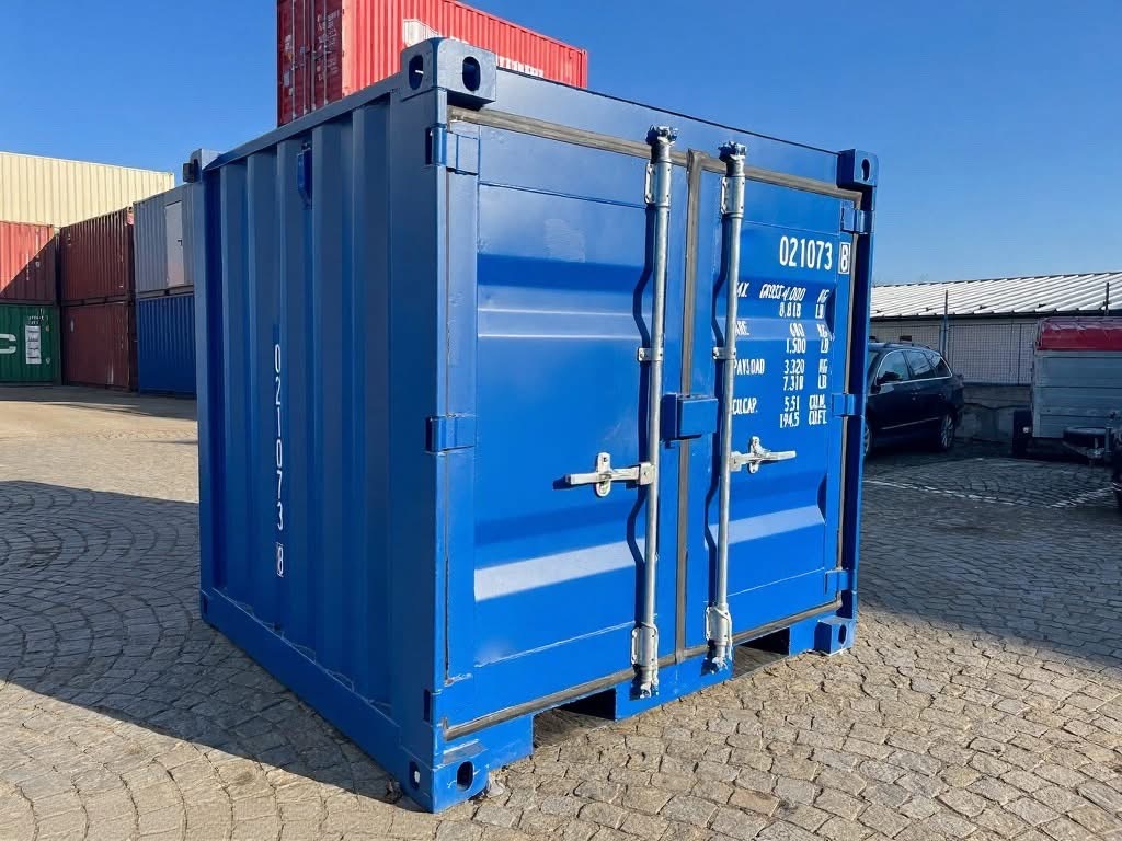 6 fots container blå 3/4