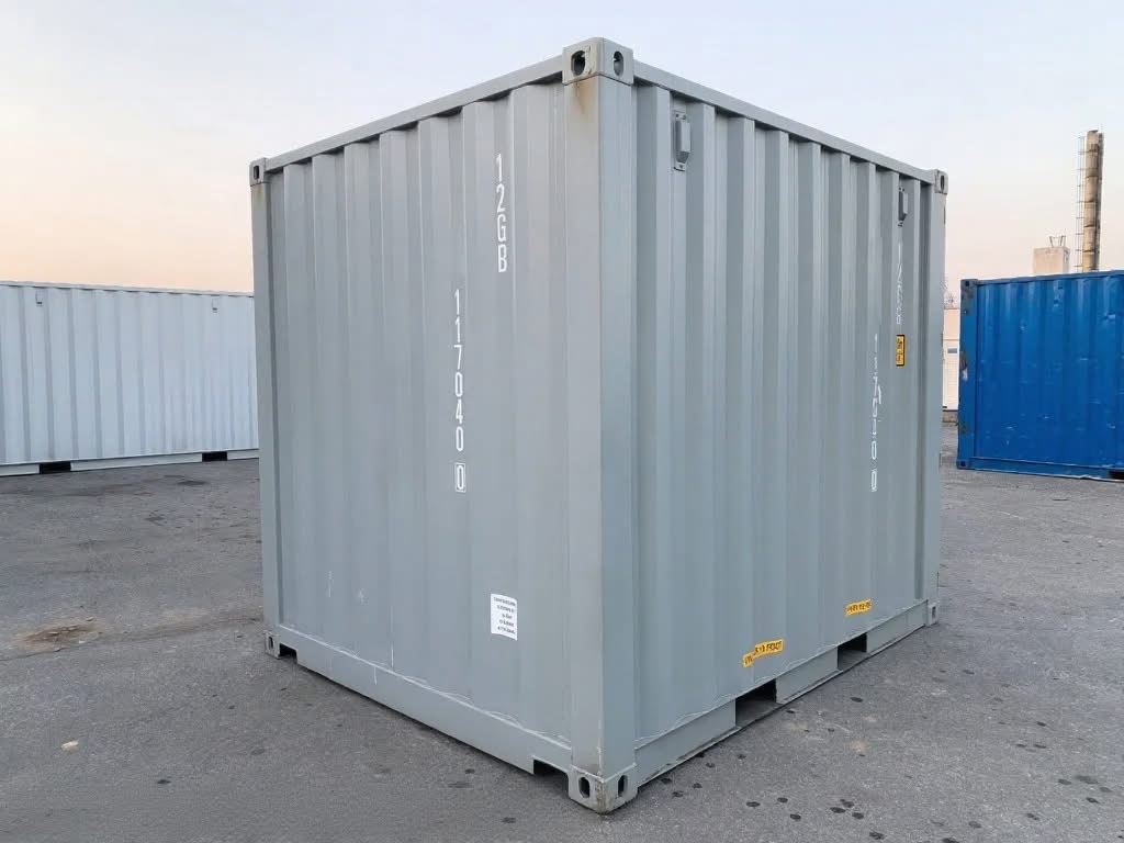 10 fots container 3/4 vinkel