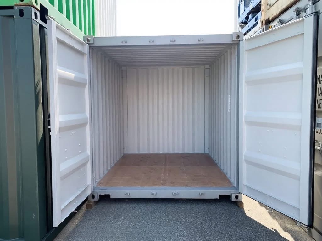 10 fots container öppen dörr