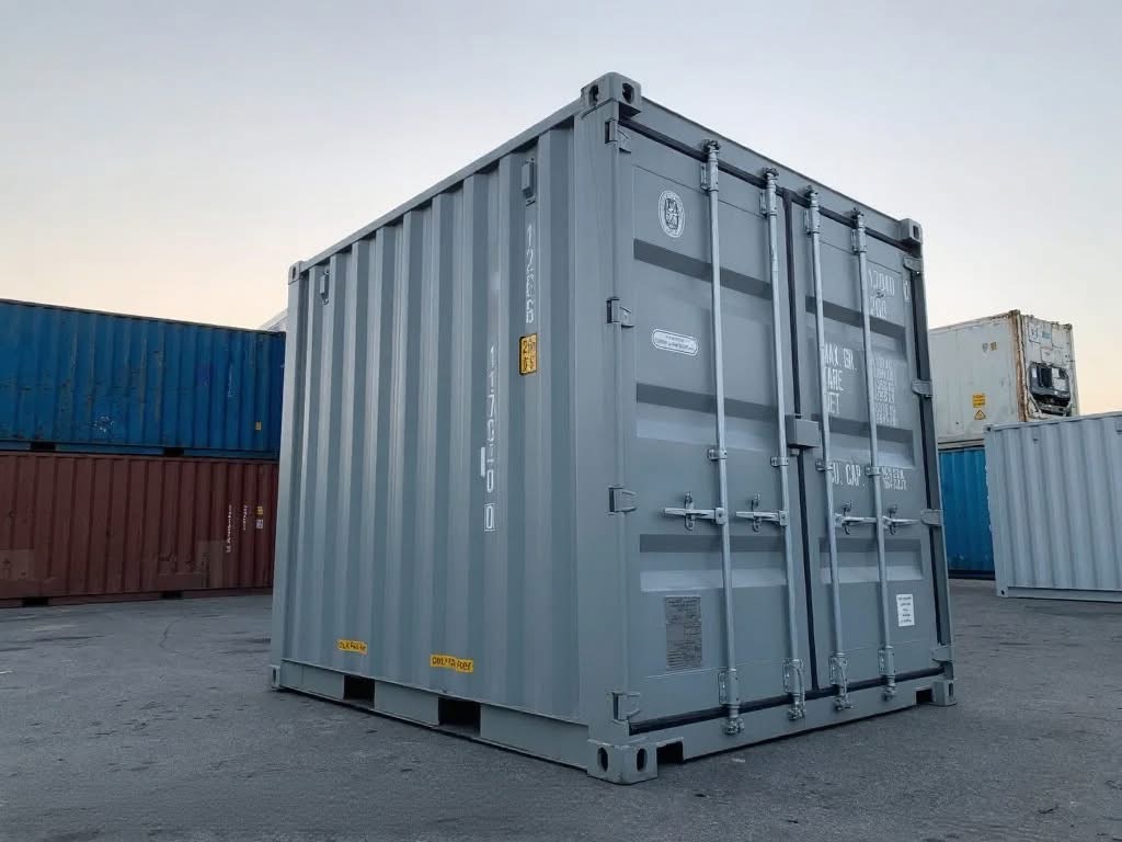10 fots container 3/4 vinkel tusmørke