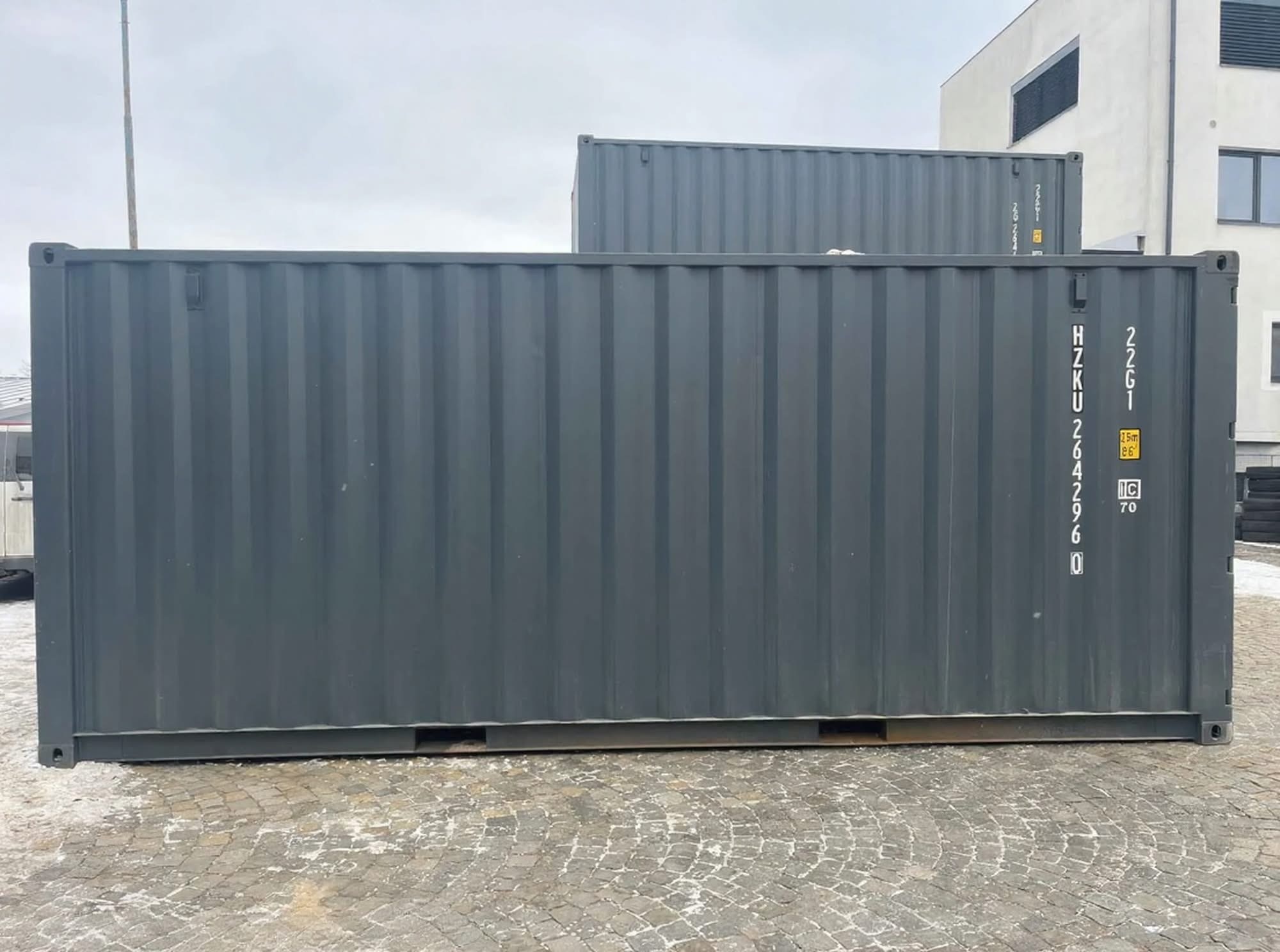 20 fots container sidovy