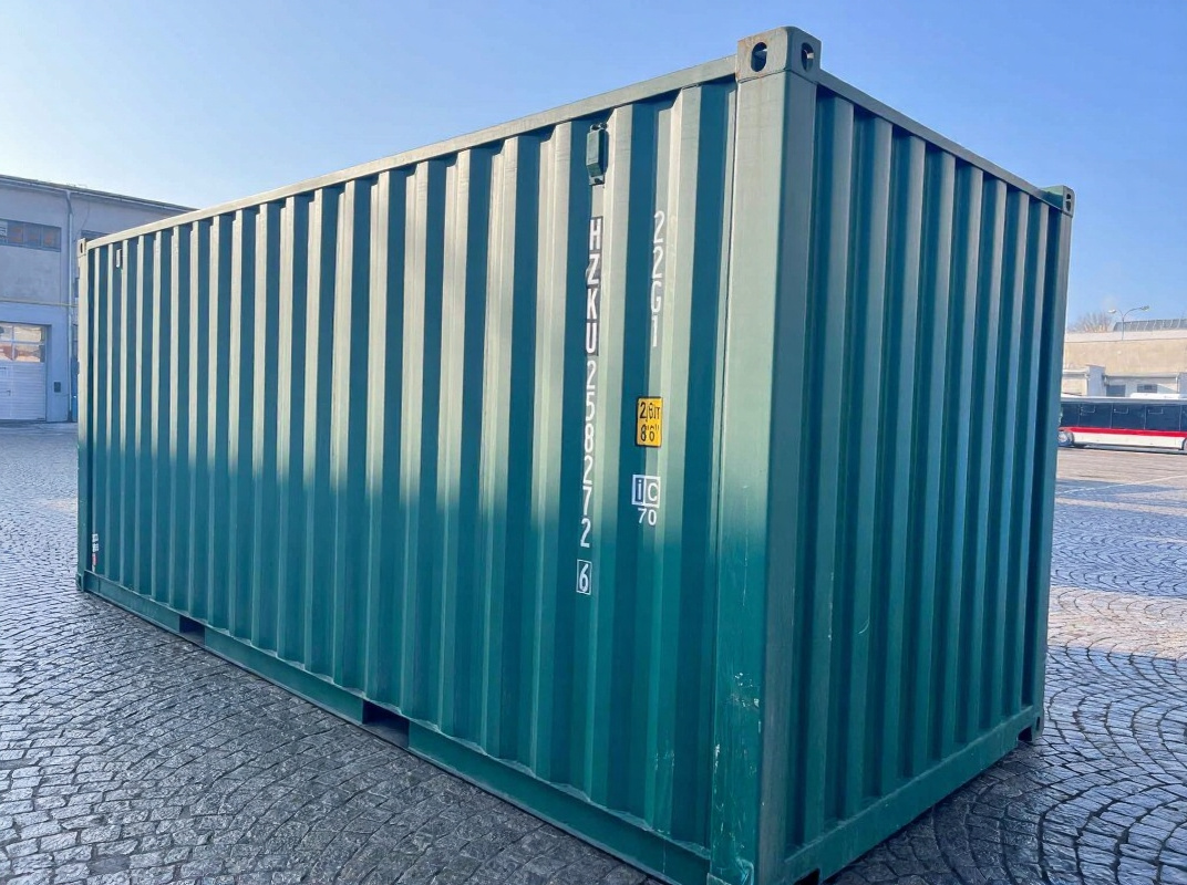 20 fots container groen baksida