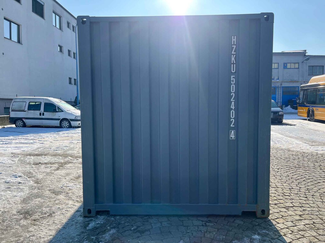 20 fots container RAL7031 blågrå framsida